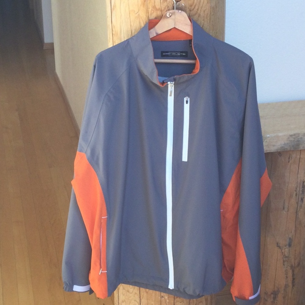 EUC Mens XXL Carnoustie Gray/Orange Jacket
